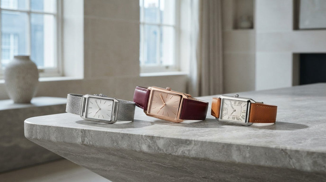 Rectangular designer watches for women by price and style