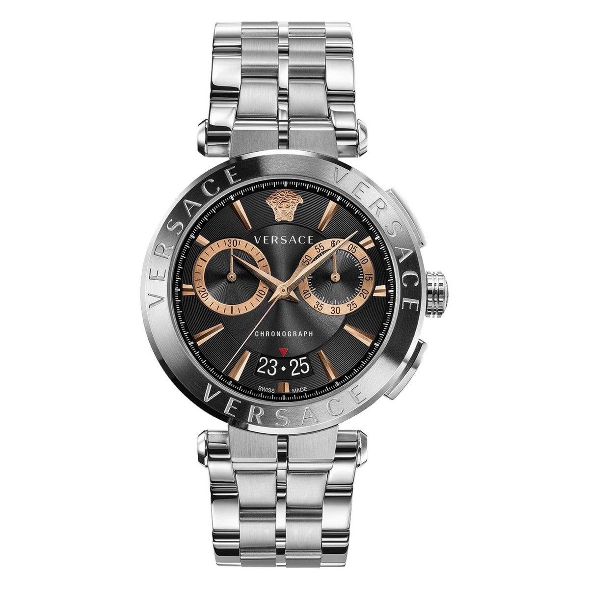Versace Men's Watch Aion Chronograph 45mm Black