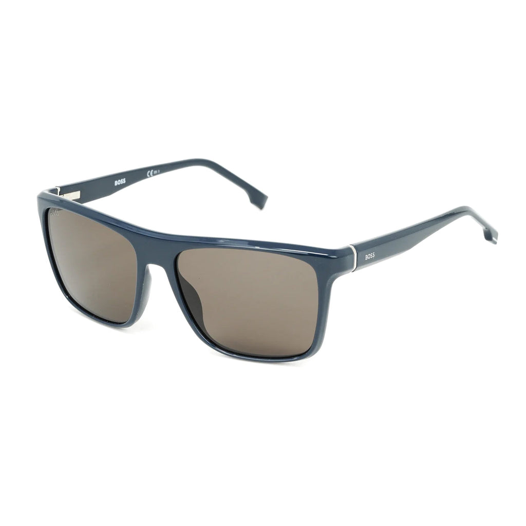 Boss by BOSS Men's Sunglasses Classic Rectangle Blue/Grey