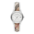 Burberry The City Haymarket Ladies 34mm Silver Watch