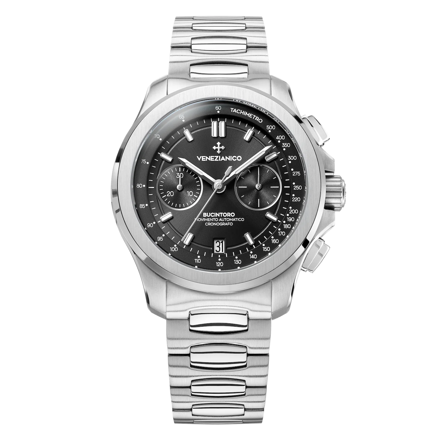 Venezianico Automatic Chronograph Watch Bucintoro 40mm Black