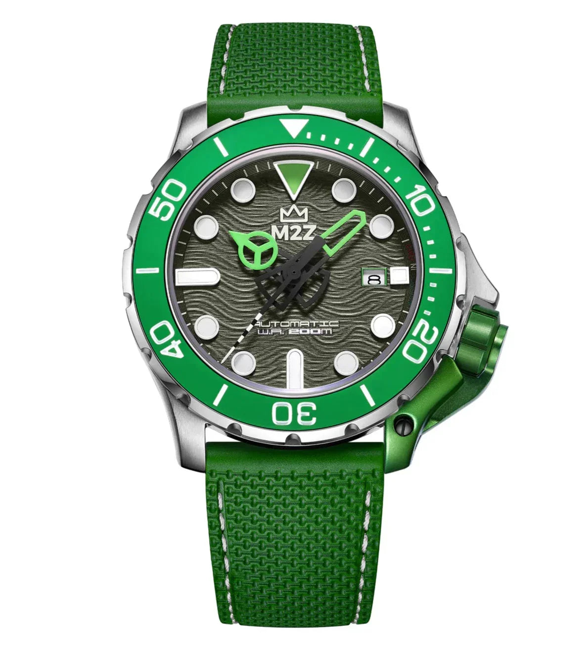 M2Z Men's Diver 200 Green Watch