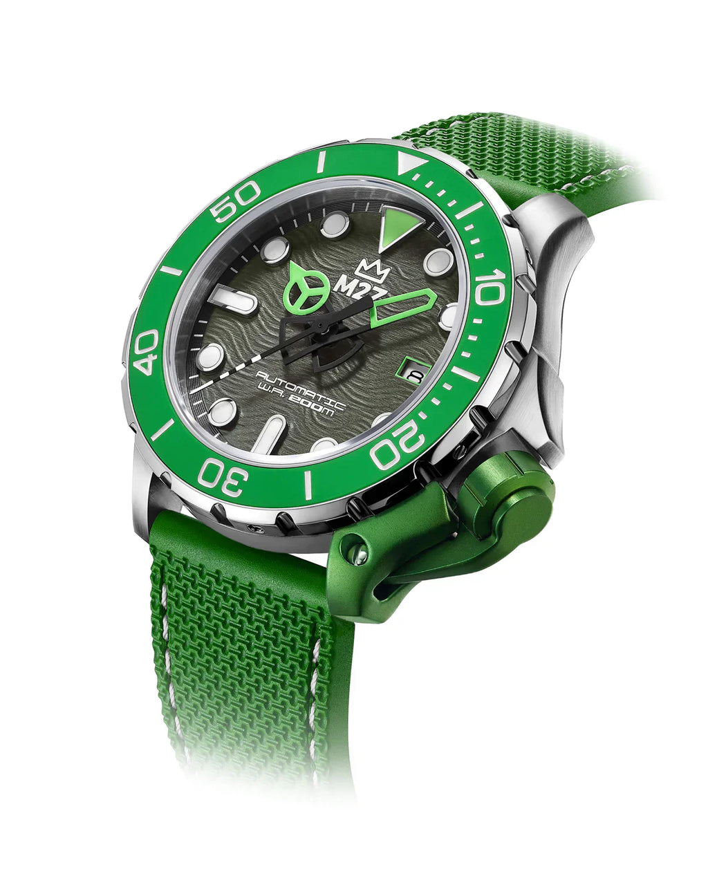 M2Z Men's Diver 200 Green Watch