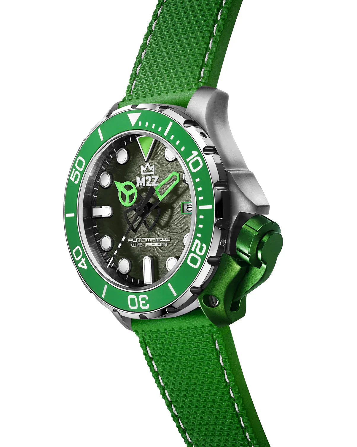 M2Z Men's Diver 200 Green Watch
