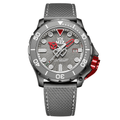 M2Z Men's Diver 200 Grey IP Gun Watch
