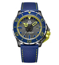 M2Z Men's Diver 200 Blue/Yellow Watch