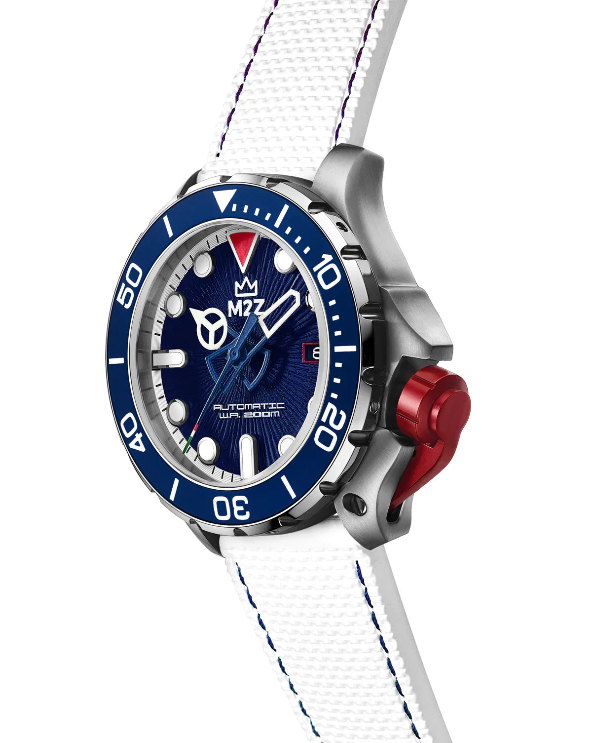 M2Z Men's Diver 200 Blue/White Watch