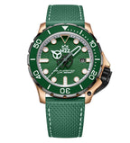 M2Z Men's Diver 200 Green/Rose Gold Watch