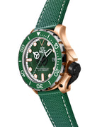 M2Z Men's Diver 200 Green/Rose Gold Watch