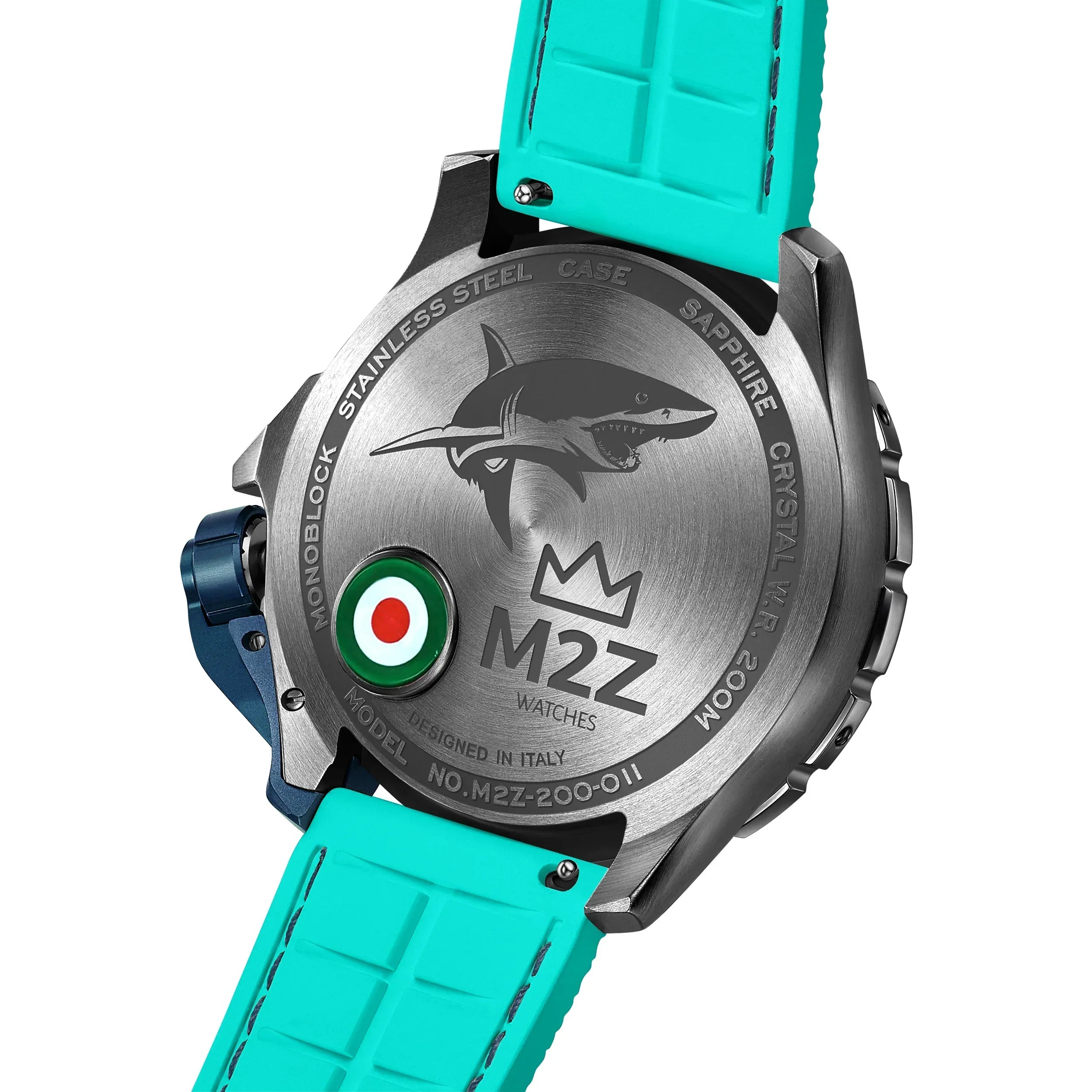 M2Z Men's Diver 200 Teal Watch