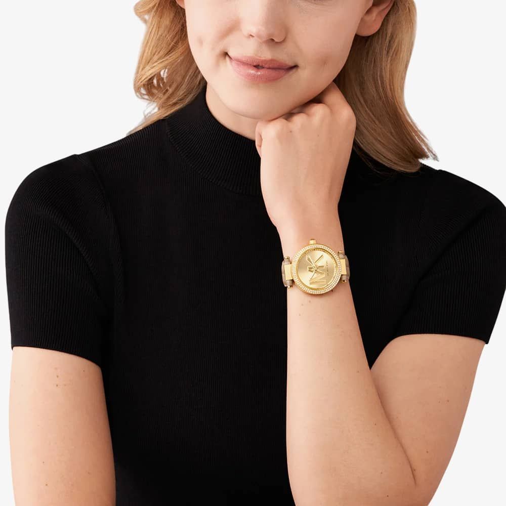 Michael Kors Ladies Watch Parker 39mm Gold Brown