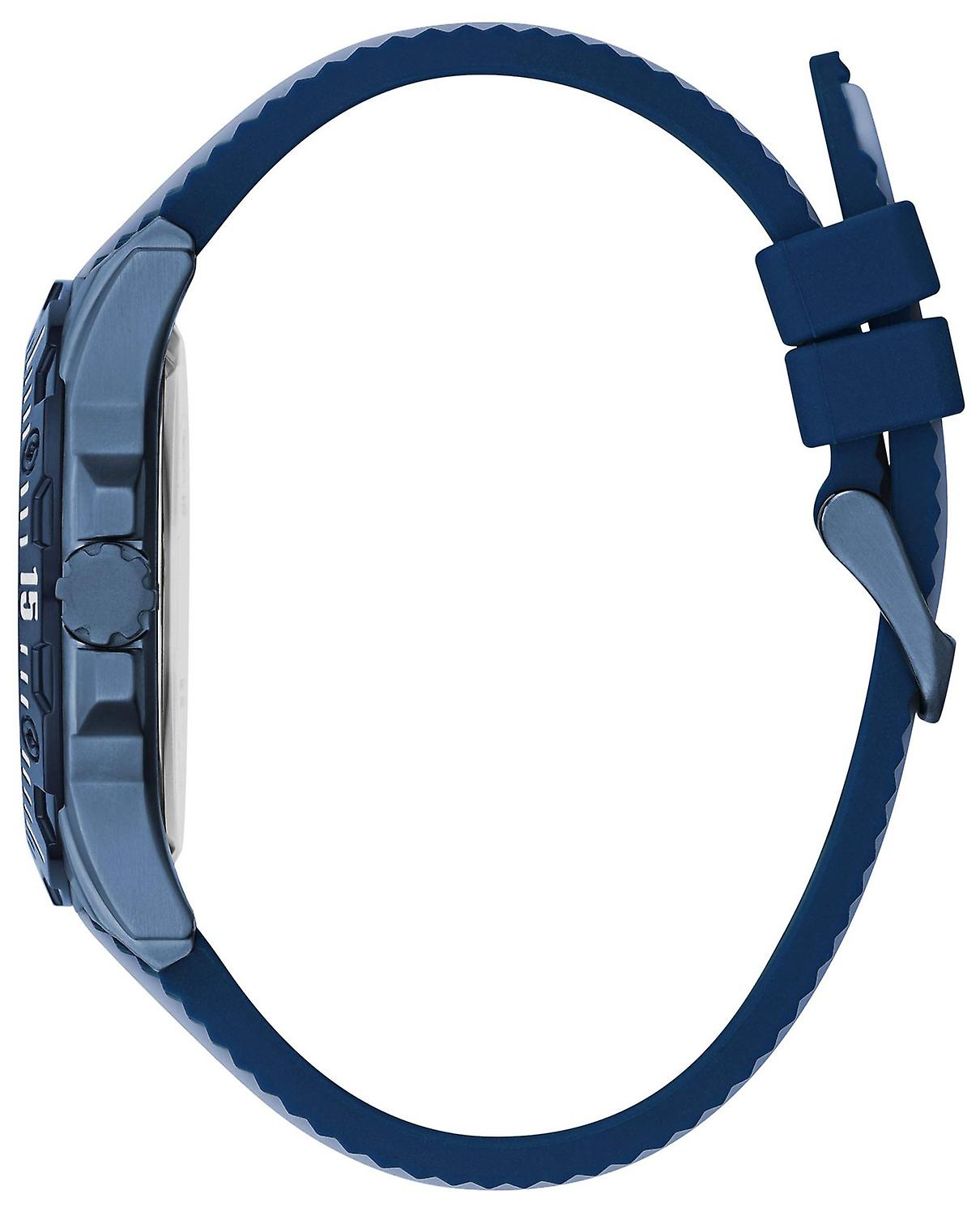 Guess Crew Men's Watch Blue PVD