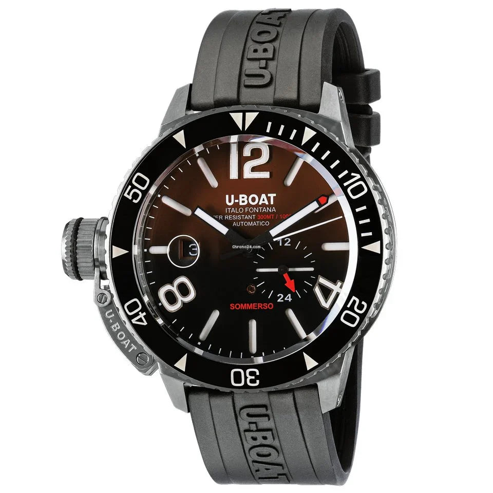 U-Boat Sommerso Ceramic Bordeaux Men's Black Watch
