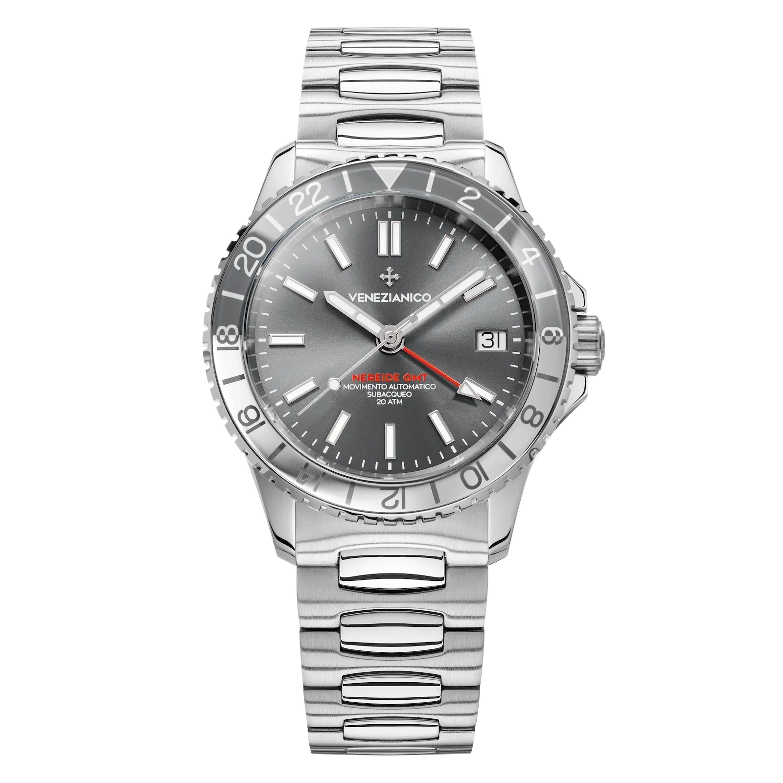 Venezianico Automatic Watch Nereide GMT Grey