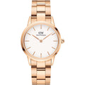 Daniel Wellington Ladies Rose Gold Iconic Link Watch