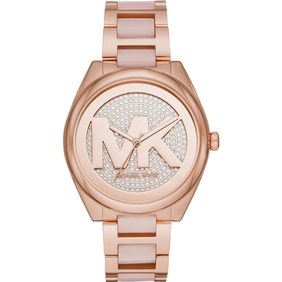 Michael Kors Ladies Watch Janelle 42mm Rose Gold