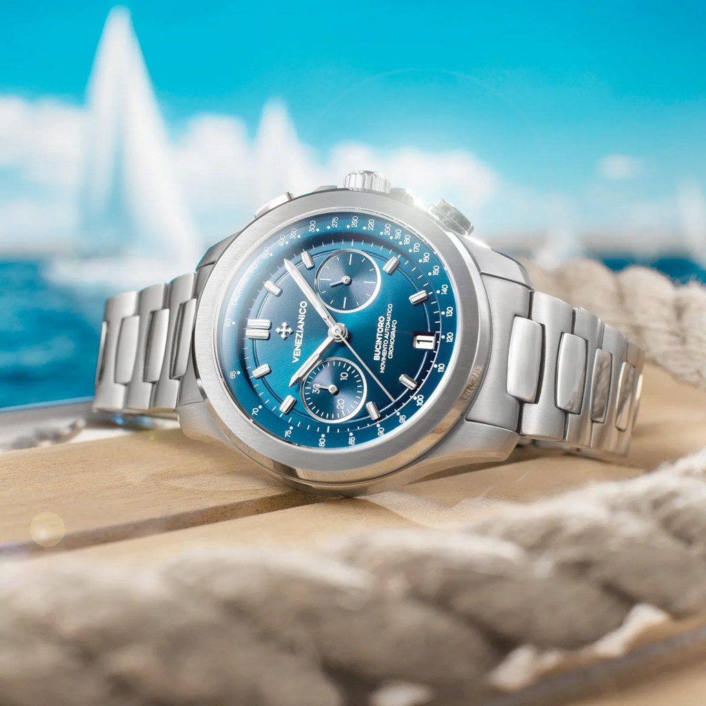 Venezianico Automatic Chronograph Watch Bucintoro 40mm Blue