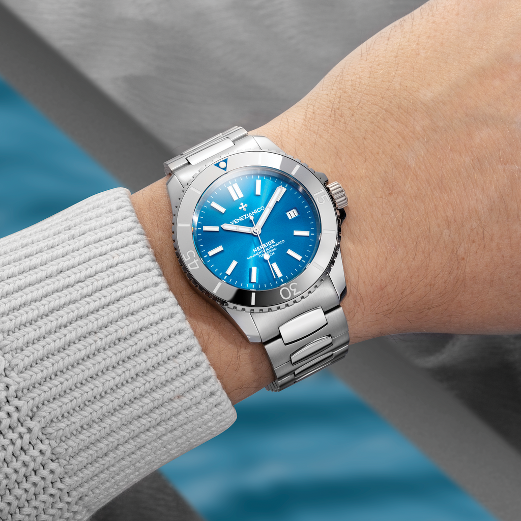 Venezianico Automatic Watch Nereide Tungsteno Blue