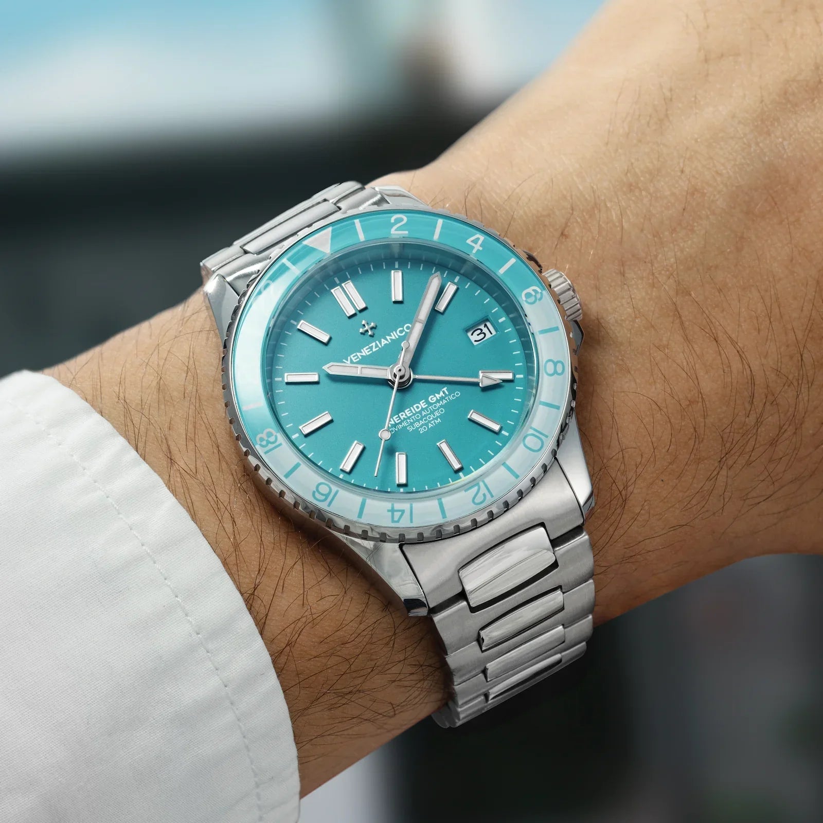 Venezianico Automatic Watch Nereide GMT Cielo