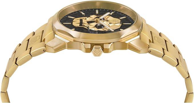 Philipp Plein Watch The Skull King Black Gold