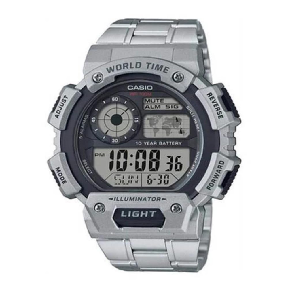Casio Vintage Black Silver Watch