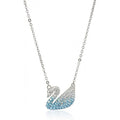 Swarovski Blue Iconic Swan Pendant Small