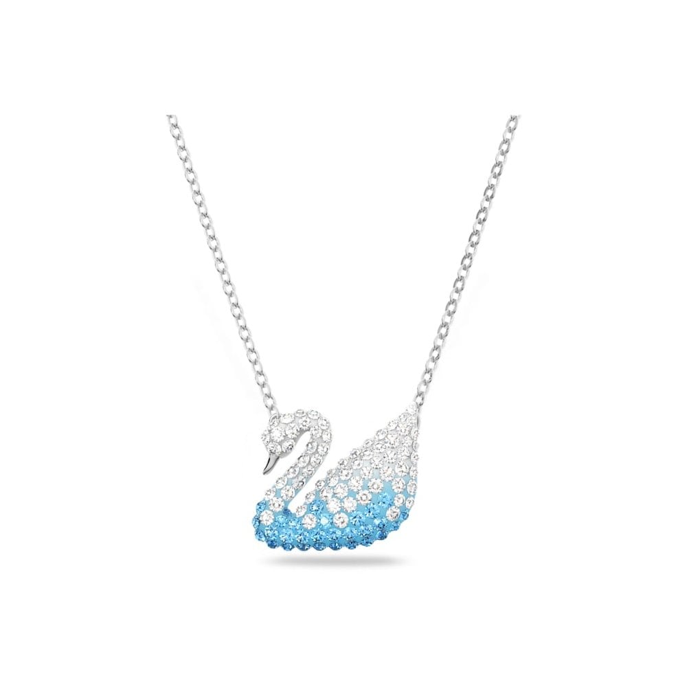 Swarovski Blue Iconic Swan Pendant