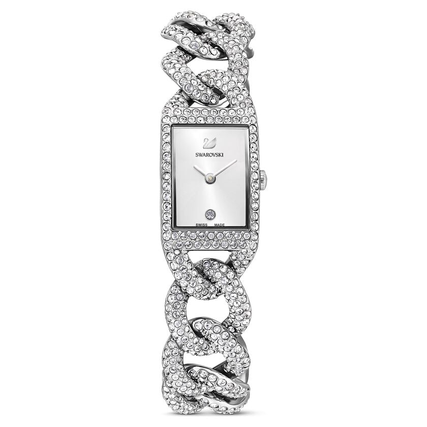 Swarovski Cocktail Crystal Silver Ladies Watch