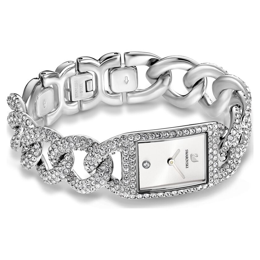 Swarovski Cocktail Crystal Silver Ladies Watch