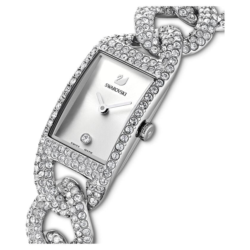 Swarovski Cocktail Crystal Silver Ladies Watch