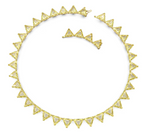 Swarovski Ortyx Yellow Triangle Necklace