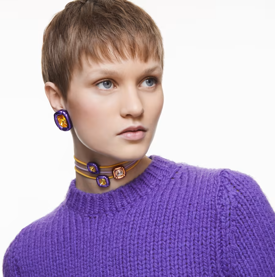 Swarovski Purple Dulcis Earrings