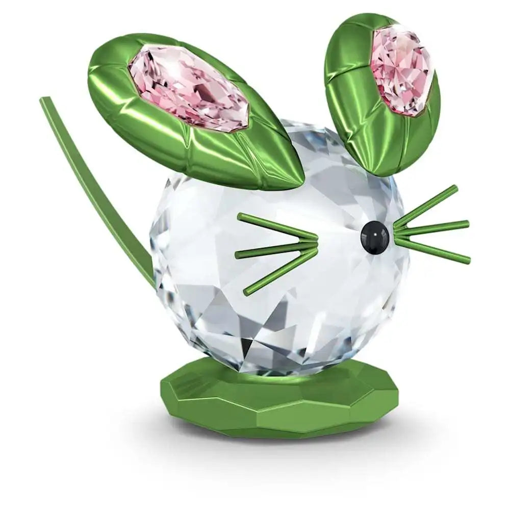 Swarovski Dulcis Green Mouse Decorative Crystal