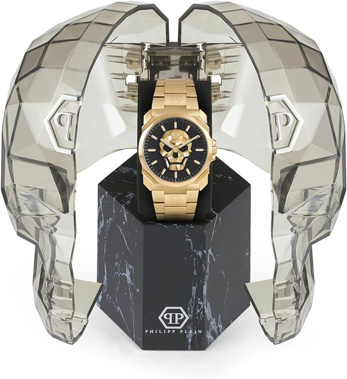Philipp Plein Watch The Skull King Black Gold