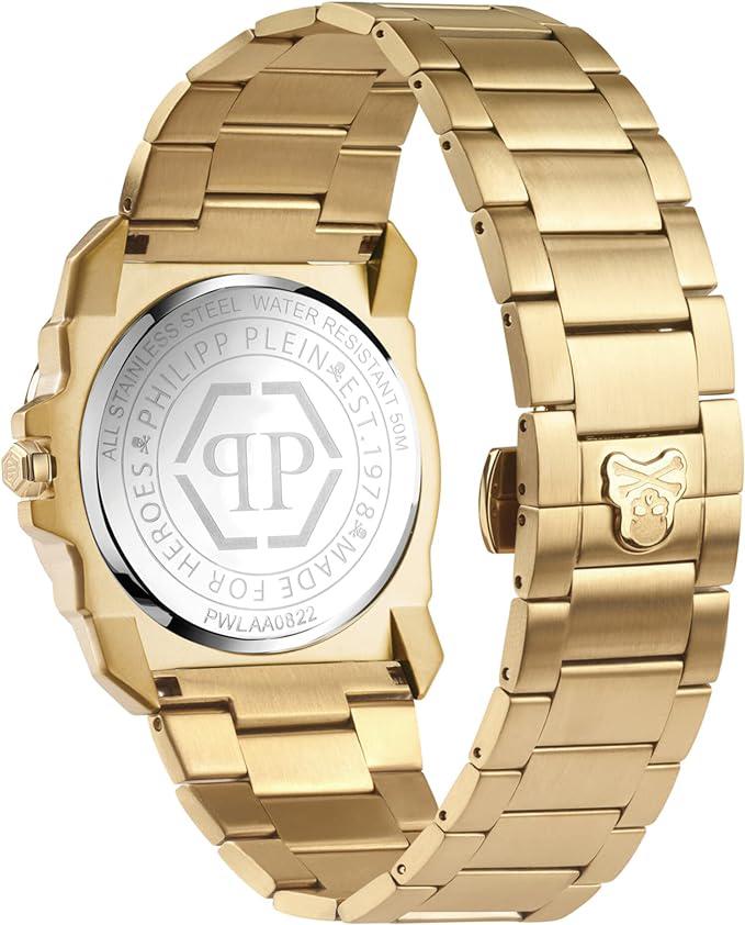 Philipp Plein Watch The Skull King Black Gold