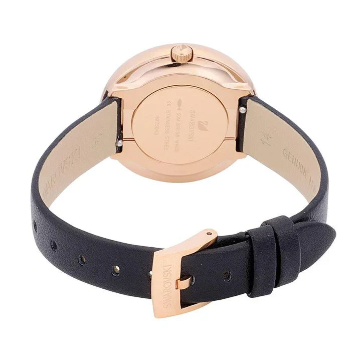 Swarovski Watch Crystalline Pure Rose Gold Black