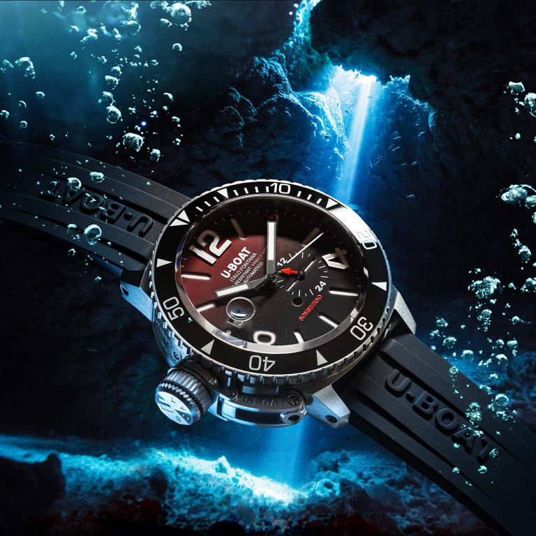 U-Boat Diver Watch Automatic Sommerso Ceramic Bordeaux