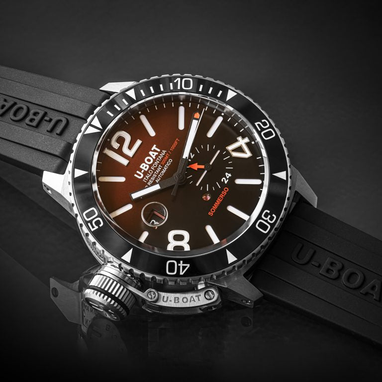 U-Boat Diver Watch Automatic Sommerso Ceramic Bordeaux