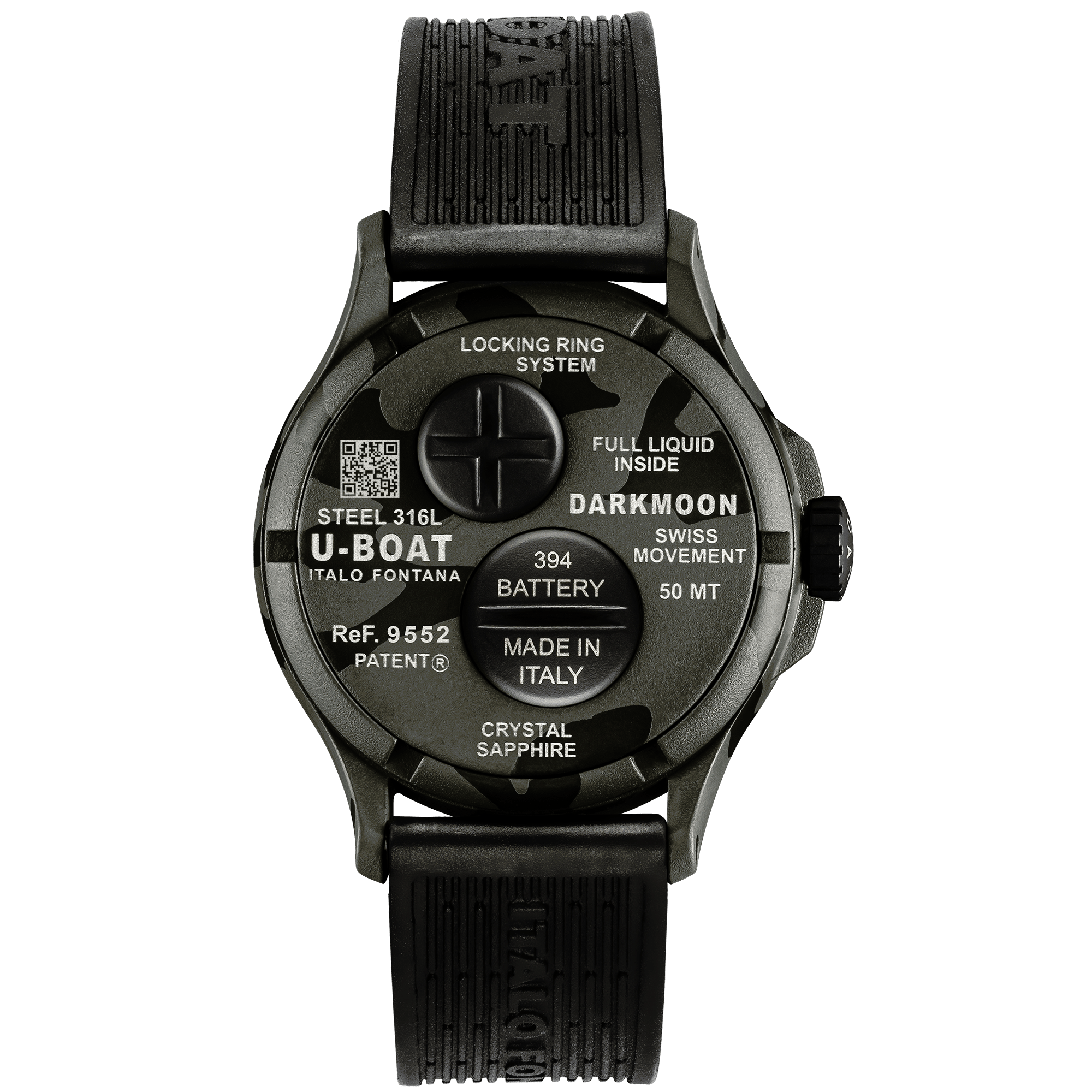 U-Boat Darkmoon Oil Immersion Men’s Black Camouflage Watch