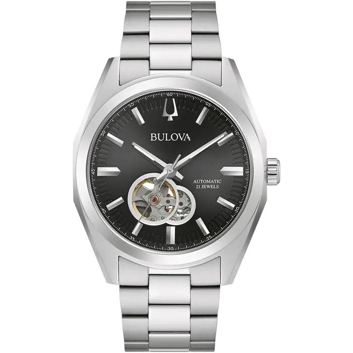 Bulova Surveyor Auto Men's Silver Watch
