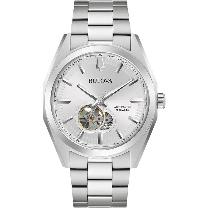 Bulova Surveyor Auto Men's Silver Watch