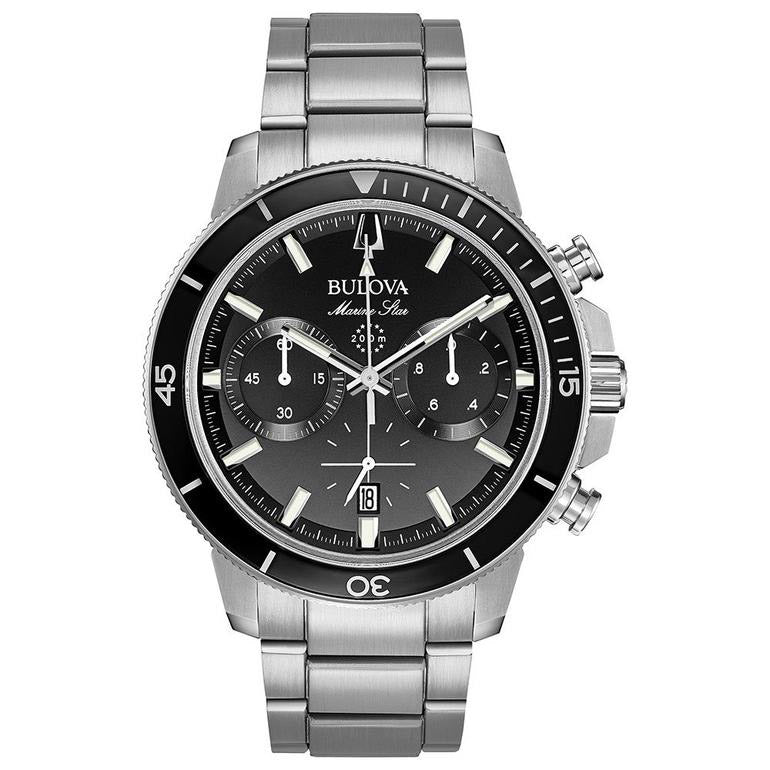Bulova Marine Star Men's Black Watch