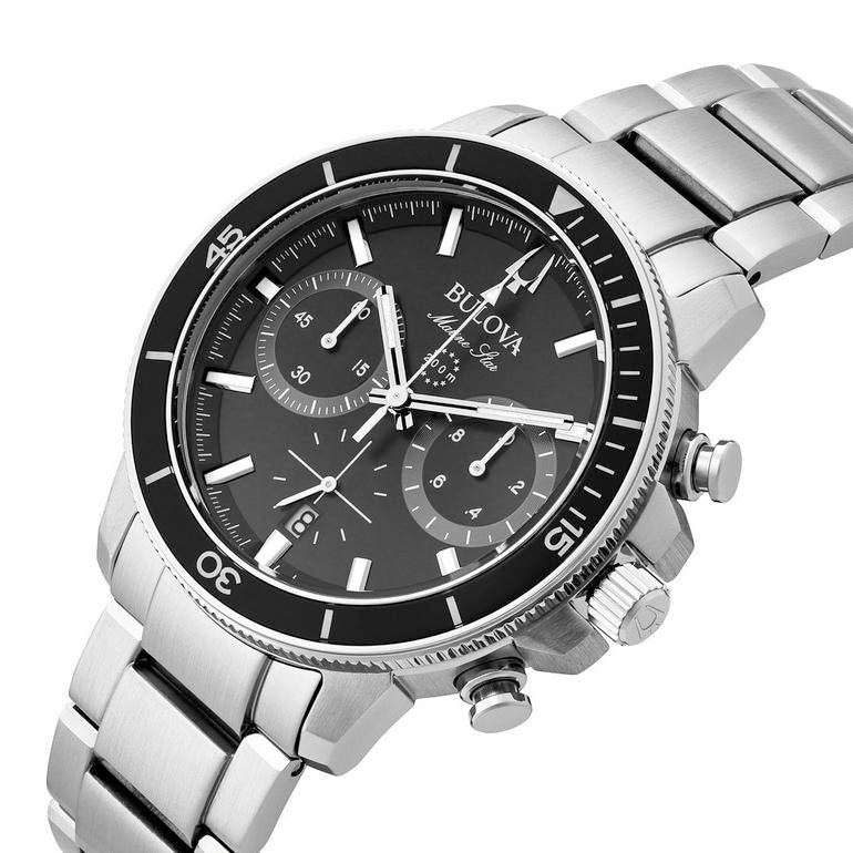 Bulova Marine Star Men's Black Watch