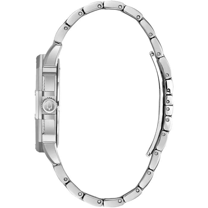 Bulova Crystal Men's Octava Silver Watch