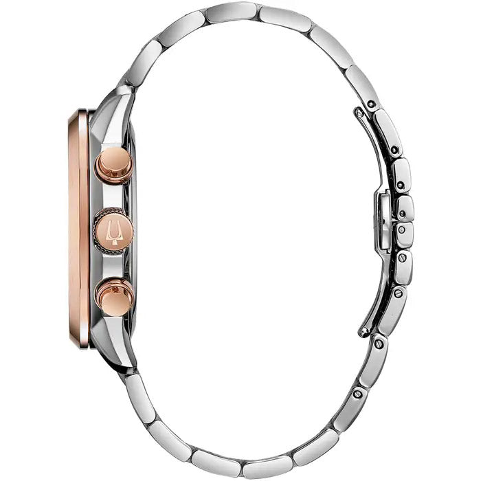 Bulova Sutton Men's Rose Gold Blue Watch