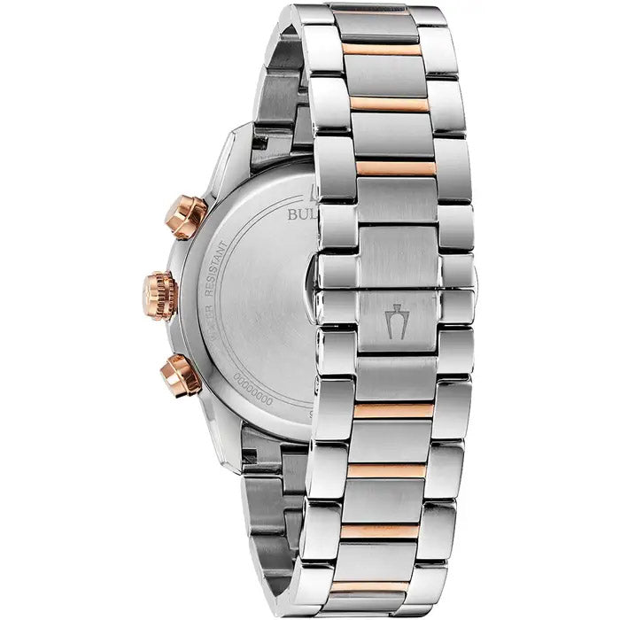 Bulova Sutton Men's Rose Gold Blue Watch