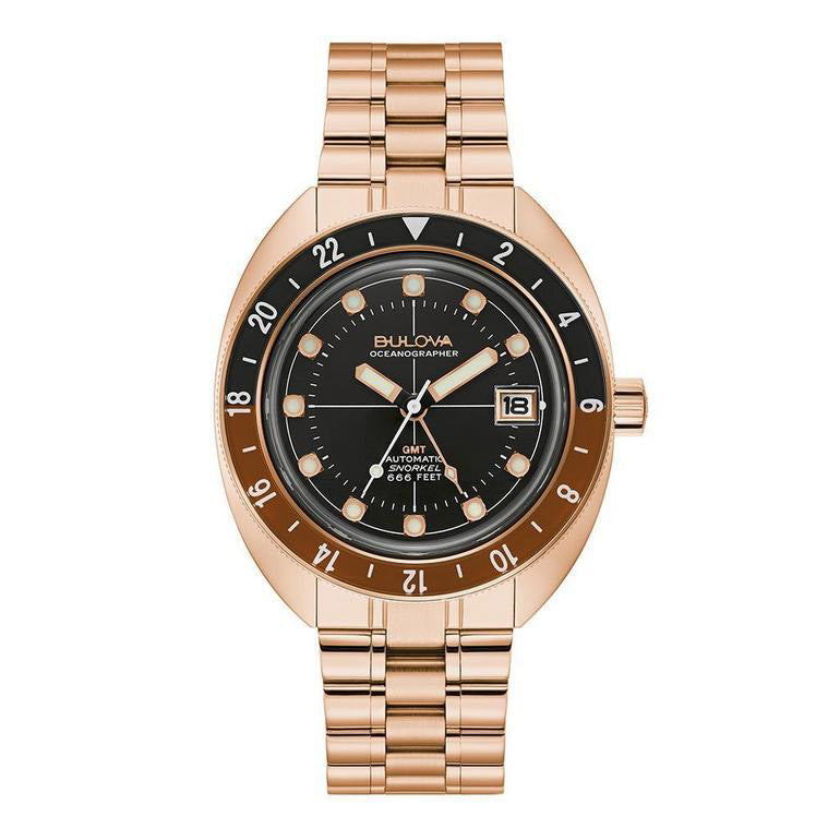 Bulova Oceanographer Automatic Men's Rose Gold Watch