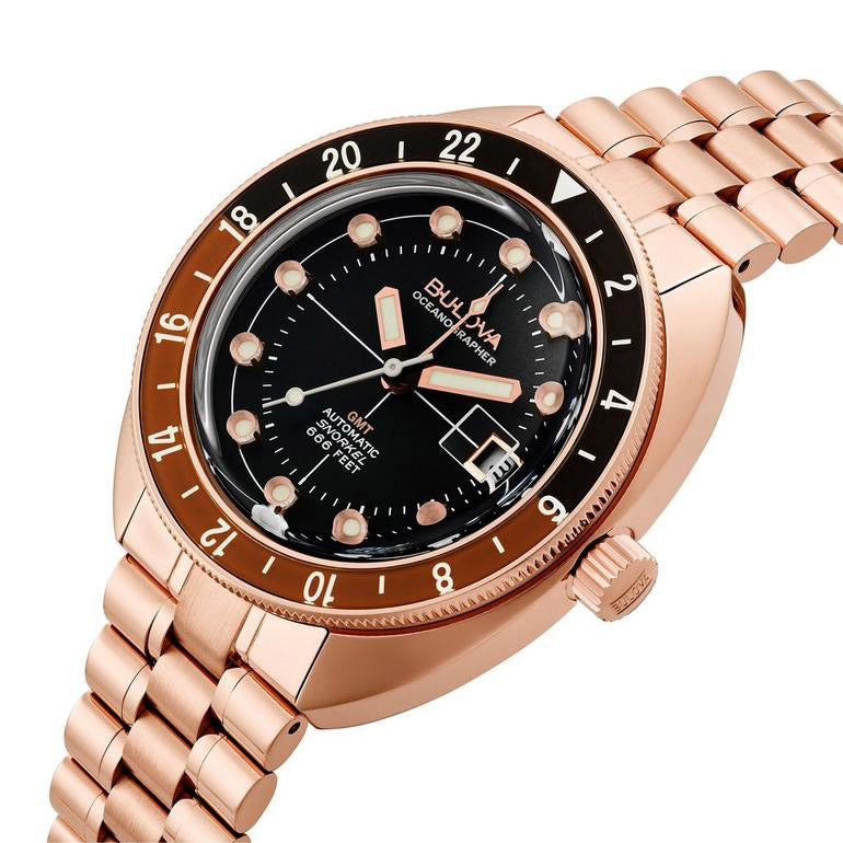 Bulova Oceanographer Automatic Men's Rose Gold Watch