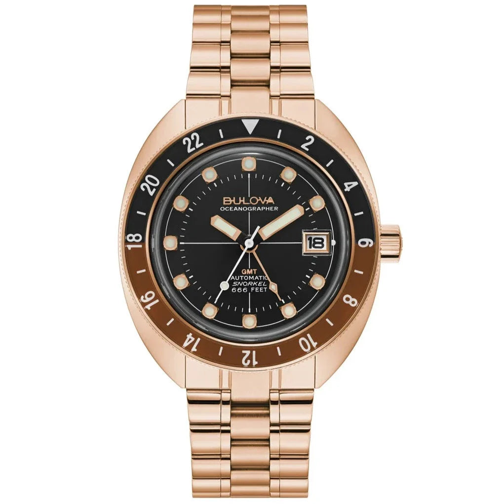 Bulova Oceanographer Automatic Men's Rose Gold Watch