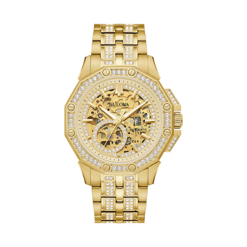 Bulova Men's Octava Crystal Gold Watch